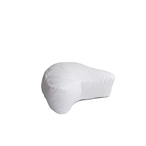 Hermell Products Mini CPAP Neck Travel Pillow with With Cotton-blend Removable Cover
