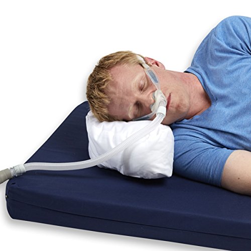 Hermell Products Mini CPAP Neck Travel Pillow with With Cotton-blend Removable Cover