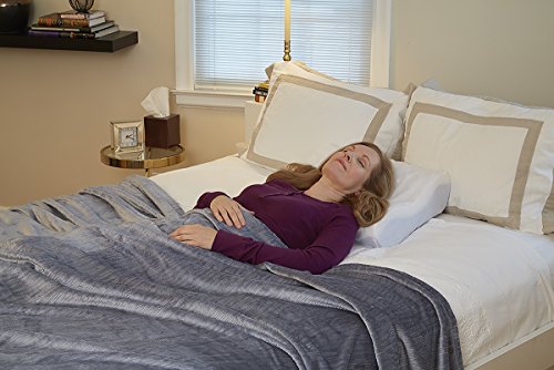 Convoluted Contour Pillow with White Polycotton Cover