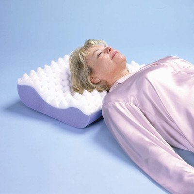 Convoluted Contour Pillow with White Polycotton Cover