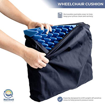 Convoluted Wheelchair Cushion - With Cover